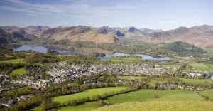 Aerial view of Keswick